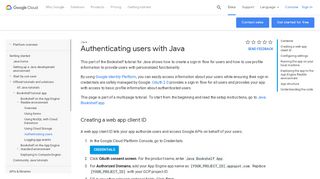 
                            1. Authenticating users with Java | Java | Google …