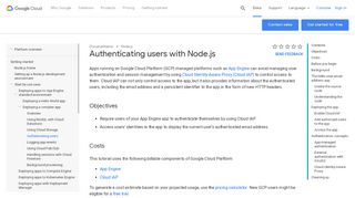 
                            3. Authenticating users with Node.js | Node.js | Google Cloud