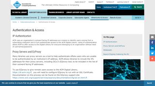 
                            4. Authentication & Access - ACM Digital Library