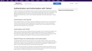 
                            6. Authentication and Authorization at Yahoo! - YDN