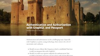 
                            1. Authentication and Authorization with GraphQL …