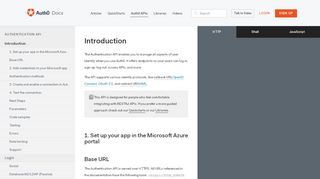 
                            3. Authentication API Explorer - Auth0