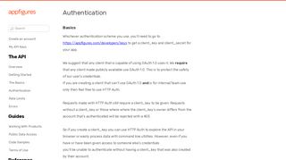 
                            6. Authentication | App Store API · Appfigures