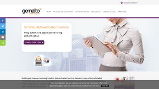
                            2. Authentication as a Service: SafeNet Authentication Services - Gemalto