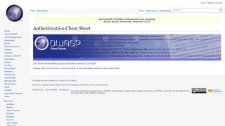 
                            10. Authentication Cheat Sheet - OWASP