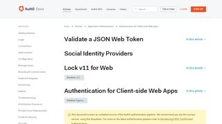 
                            3. Authentication for Client-side Web Apps - Auth0