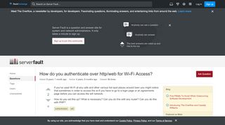 
                            5. authentication - How do you authenticate over http/web for ...