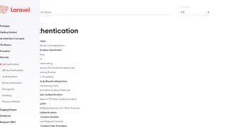 
                            3. Authentication - Laravel - The PHP Framework For Web Artisans