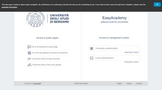 
                            1. Authentication portal - logistica.unibg.it