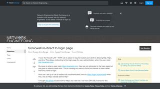 
                            7. authentication - Sonicwall re-direct to login page - Network ...