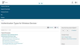 
                            7. Authentication Types for Wireless Devices - Cisco