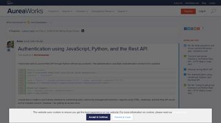 
                            2. Authentication using JavaScript, Python, and th... | AureaWorks