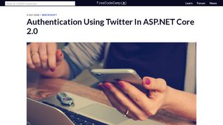 
                            4. Authentication Using Twitter In ASP.NET Core 2.0