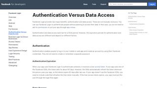 
                            9. Authentication Versus Data Access - Facebook Login ...