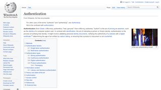 
                            11. Authentication - Wikipedia