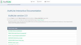 
                            7. AuthLite Interactive Documentation | AuthLite v2.3 Documentation ...