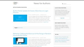 
                            6. Author Portal - News for Authors - Penguin Random House