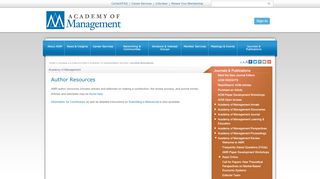 
                            6. Author Resources - Academy of Management