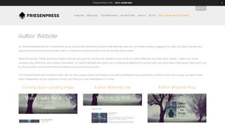 
                            10. Author Website | FriesenPress