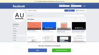 
                            6. Authorea - Videos | Facebook