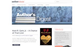 
                            5. AuthorHouse Author’s Digest | The AuthorHouse Blog