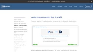 
                            9. Authorise access to Jira API — Screenful