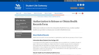 
                            6. Authorization to Release or Obtain Health ... - University at Buffalo