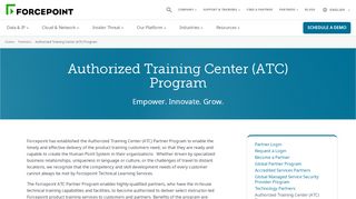 
                            8. Authorized Training Center (ATC) Program | Forcepoint