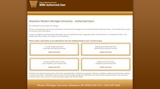 
                            9. Authorized User | Western Michigan University