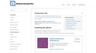 
                            7. Authorize.net - Restrict Content Pro