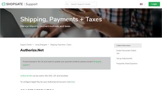 
                            9. Authorize.Net – Support Center