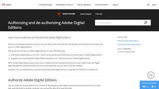 
                            7. Authorizing and de-authorizing Adobe Digital …