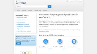 
                            2. Authors & editors - Publish with Confidence | Springer