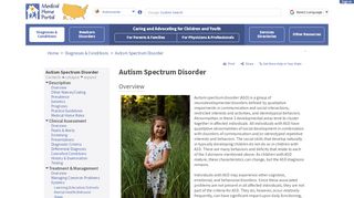 
                            4. Autism Spectrum Disorder - Medical Home Portal