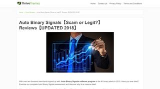 
                            8. Auto Binary Signals【Scam or Legit?】Reviews …