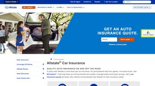 
                            8. Auto Insurance: Get a Free Car Insurance Quote | Allstate