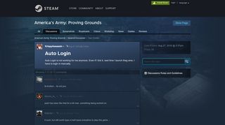 
                            4. Auto Login :: America's Army: Proving Grounds General ...