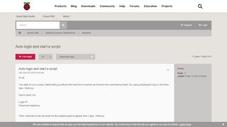 
                            4. Auto login and start a script - Raspberry Pi Forums