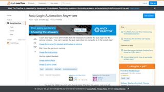 
                            1. Auto-Login Automation Anywhere - Stack Overflow