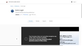 
                            3. Auto Login - Chrome Web Store - Google