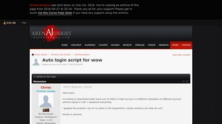 
                            8. Auto login script for wow - Interface/Addons - …