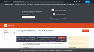 
                            8. Auto login with Kubuntu 14.10 KDE 5 plasma - Ask Ubuntu