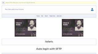 
                            3. Auto login with SFTP - UNIX & Linux Forums