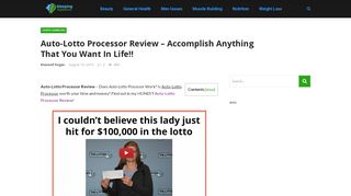 
                            6. Auto-Lotto Processor Review – Accomplish Anything That You ...