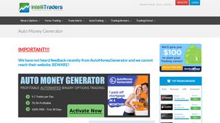 
                            3. Auto Money Generator | IntelliTraders