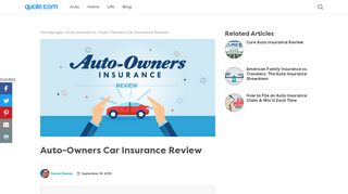 
                            8. Auto-Owners Car Insurance Review - Quote.com®