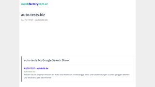 
                            8. auto-tests.biz - AUTO TEST - autobild.de