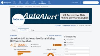 
                            8. AutoAlert #1 Automotive Data Mining Software Solution ...