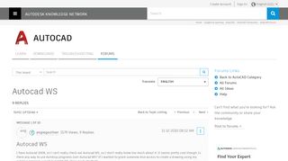 
                            8. Autocad WS - Autodesk Community