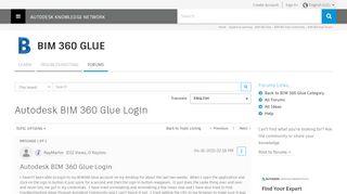 
                            4. Autodesk BIM 360 Glue Login - Autodesk Community